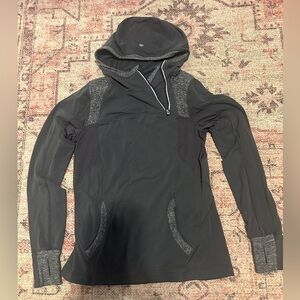 Lululemon athletic pullover Assymetrical 1/4 zip Gray Top